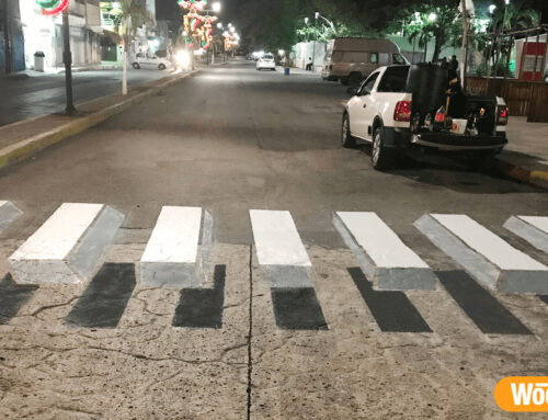 Cruce peatonal 3D en Tulum